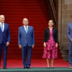 AMLO recibe a Biden y Trudeau en Palacio Nacional para Cumbre de Líderes de América del Norte