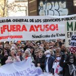 Manfiestación en Madrid contra los recortes en Sanidad