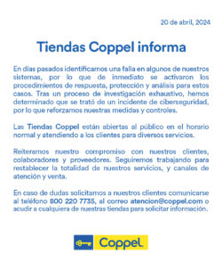 ¿Qué pasa con los servicios en línea de Coppel? Esto sabemos del ciberataque - Alto Nivel