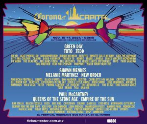 Filtra la banda estadounidense Toto el cartel definitivo del Corona Capital 2024