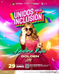 Paulina Rubio cierra el Mes del Orgullo en Tijuana con show en Avenida Revolución