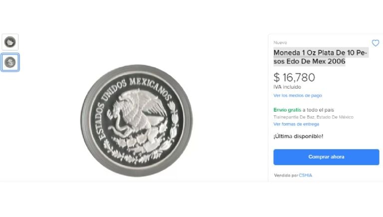 Así es la moneda de 10 del Edomex que vale más de 16,000 pesos; pagará el puente del 16 de septiembre