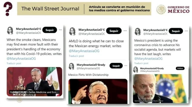 Liz Vilchis pone en su lugar a WSJ: "su columnista apoyó a Xóchitl Gálvez"