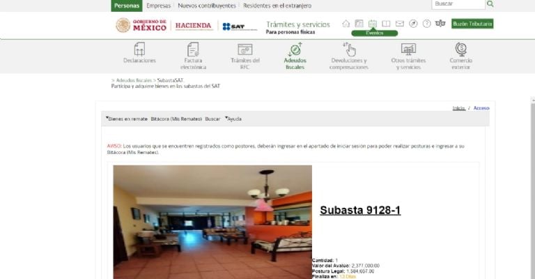 Subasta SAT 2024: Así puedes comprar tu casa más barata