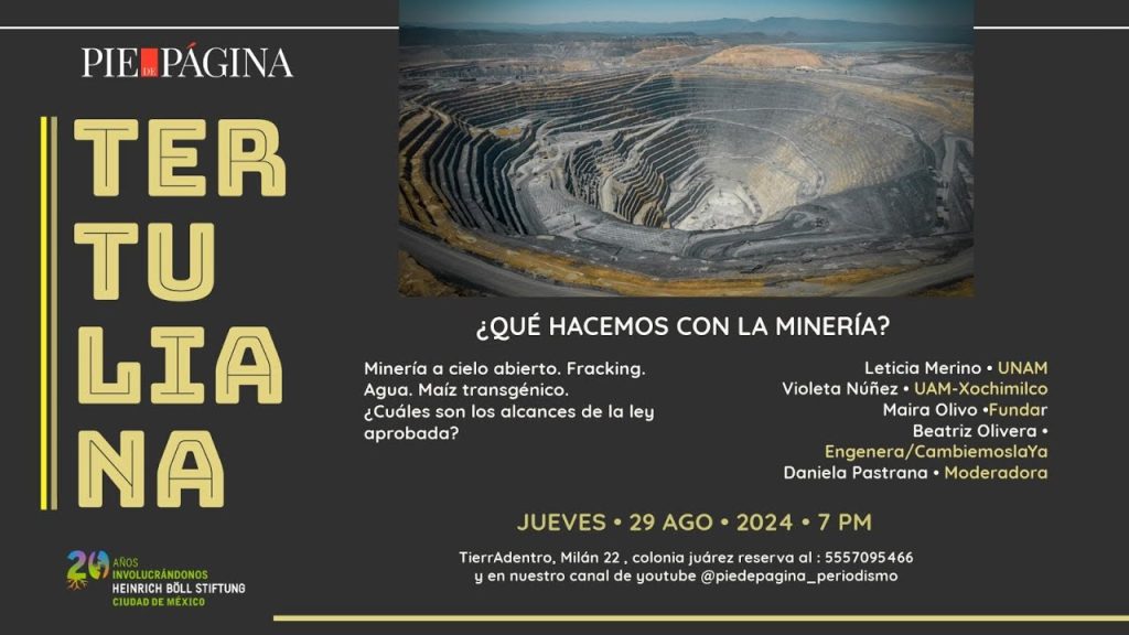 Tertuliana: ¿Humanidad o minería? Un debate urgente - Pie de Página