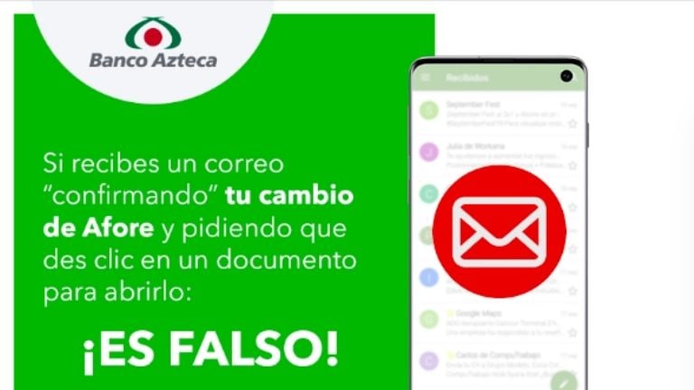 Banco Azteca alerta a usuarios por movimiento en su Afore