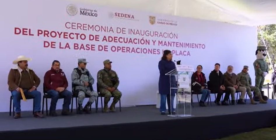 Clara Brugada inaugura base contra la tala clandestina “La Placa”