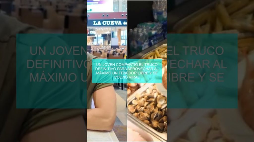 Cómo no se nos ocurrió antes: influencer comparte truco para sacarle provecho a los buffet