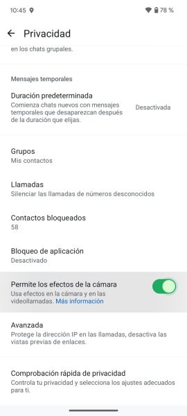 Cómo probar los efectos y máscaras para videollamadas de WhatsApp