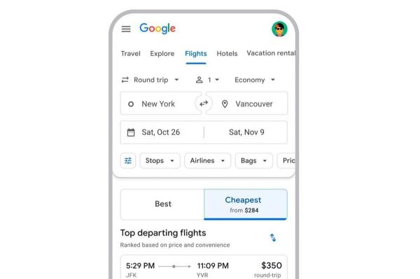 Google Flights ya deja filtrar los vuelos más baratos, pero tiene un gran inconveniente