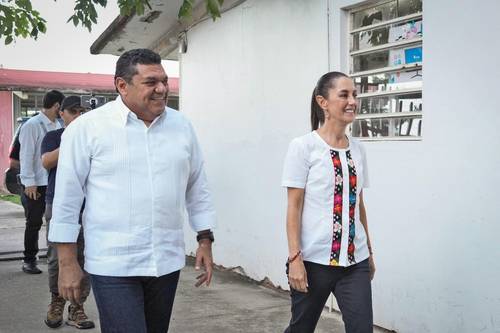 La Jornada: Mantener unidad entre pueblo y gobierno, plantea Sheinbaum en visita a Tabasco