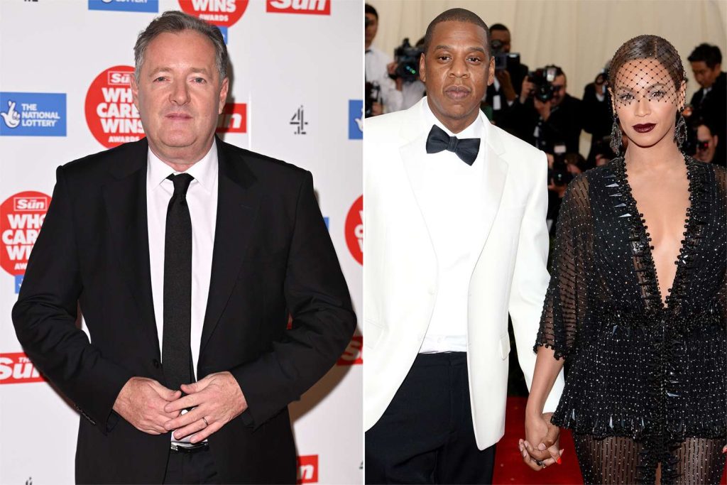 Piers Morgan pide perdón a Jay-Z y Beyoncé por acusaciones de ser victimarios