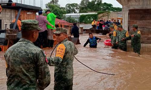 Apoyaron más de 26 mil efectivos del Ejército por lluvias en octubre