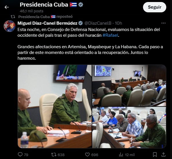 Cuba en penumbra || Huracán “Rafael” causa afectaciones a la red eléctrica