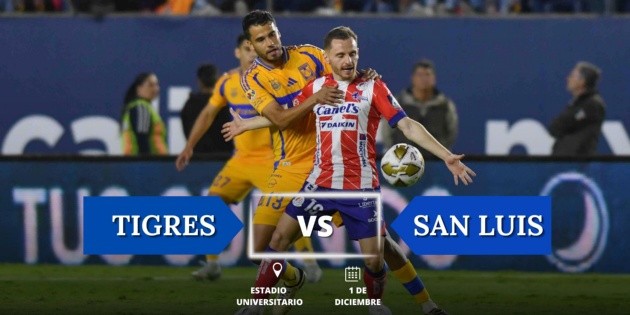 ¿Dónde ver EN VIVO el partido de Liguilla Tigres vs San Luis?