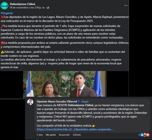 Emplazan a diputado y partido RN (derechista) por atentar contra derechos indígenas de Ley Lafkenche