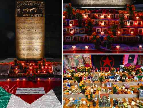Ofrendas 2024: evocan a mujeres, caídos en el 68 e indígenas