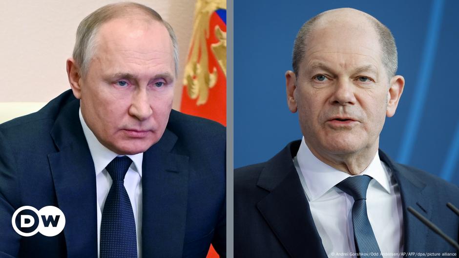 Scholz le pide a Putin que ponga fin a su invasión de Ucrania