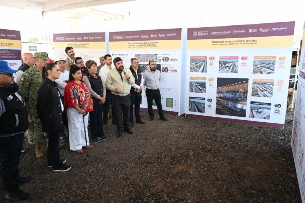 Supervisan Sheinbaum, Delfina y Brugada avance del Trolebús