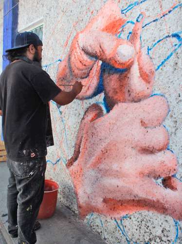 Con murales, rinden homenaje a la lucha de Samir Flores en Morelos