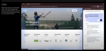 Google demuestra de lo que es capaz: presenta un alucinante agente de IA que puede usar el navegador por ti