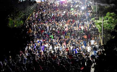 Nueva caravana migrante emprende su travesía en nombre de la Guadalupana