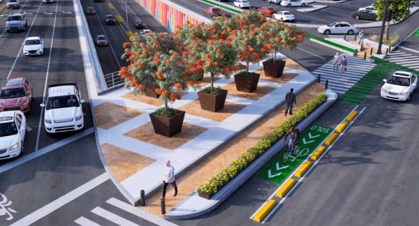Paso peatonal, ciclovía y plantas nativas habrá en paso desnivel de Colosio y Solidaridad en Hermosillo: Cidue