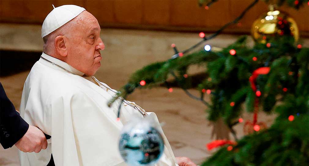 Reportan al papa Francisco con fuerte resfriado previo a celebraciones navideñas