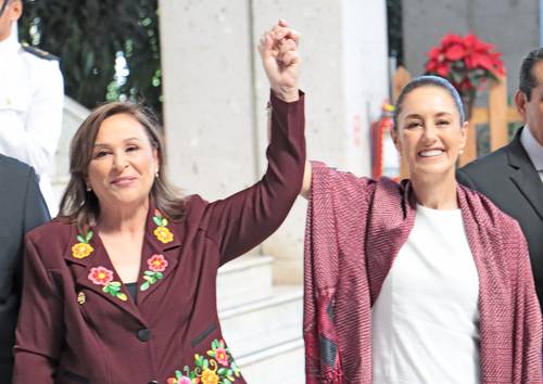 Sheinbaum asiste a toma de posesión de Nahle en Veracruz