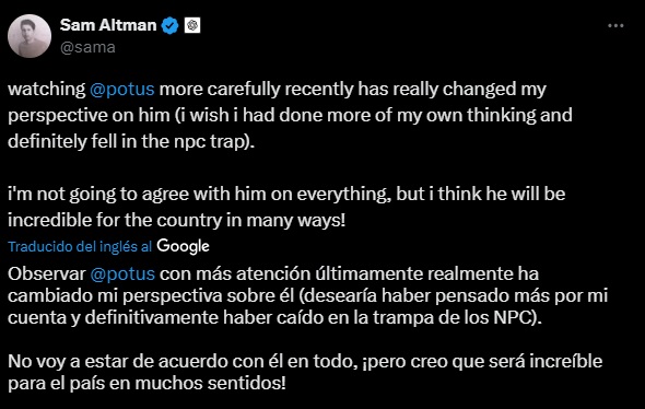 Altman y Trump, ¿un impulso a la inteligencia artificial?