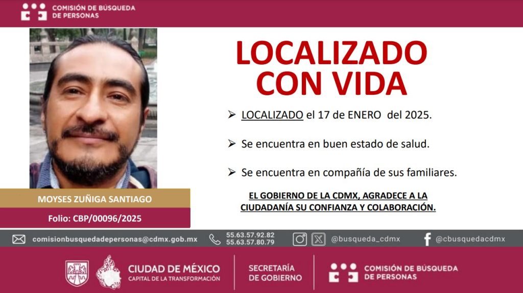 Hallan con vida a Moysés Zúñiga, fotoperiodista reportado desaparecido