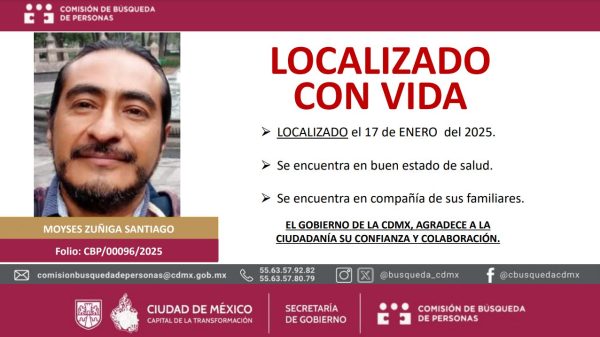 Hallan con vida a Moysés Zúñiga, fotoperiodista reportado desaparecido