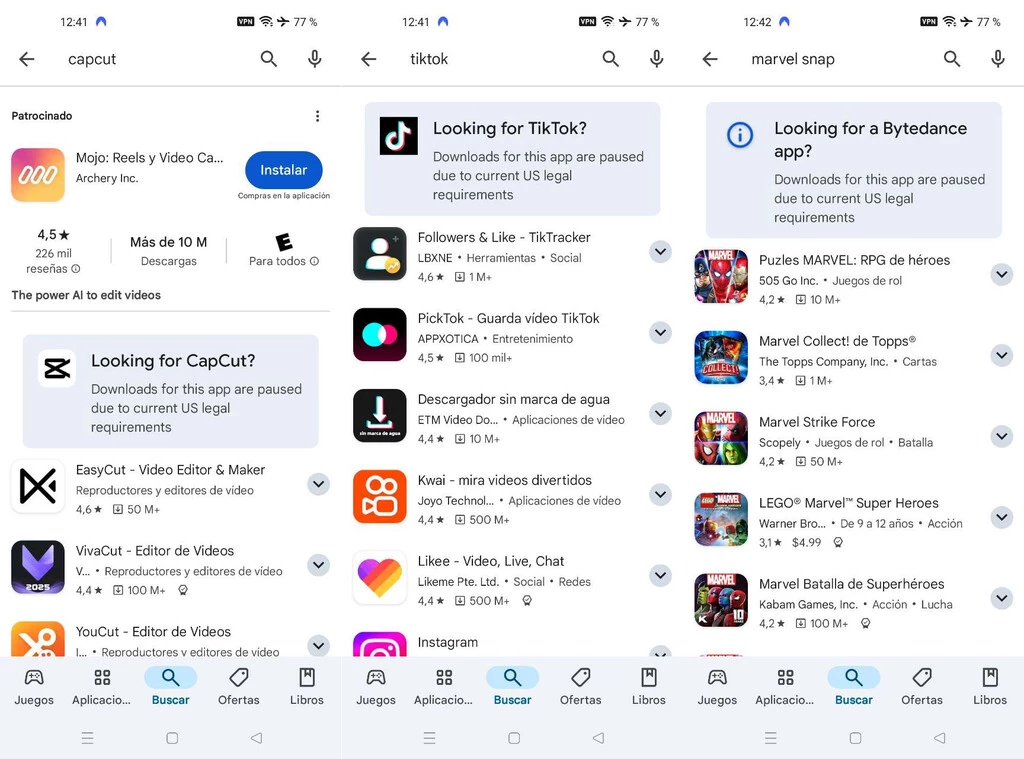 No es sólo TikTok, estas son todas las aplicaciones que ya no se pueden descargar en Estados Unidos. Y hay alguna sorpresa