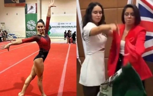 ¿Quién es Elsa García la gimnasta mexicana que aventó la bandera de México al suelo