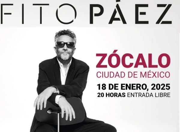 Sheinbaum da la bienvenida a Fito Páez a nuestro país