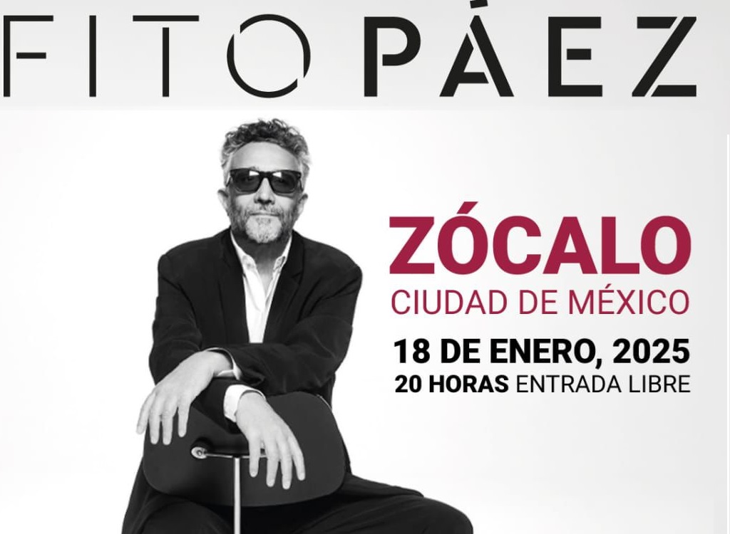 Sheinbaum da la bienvenida a Fito Páez a nuestro país