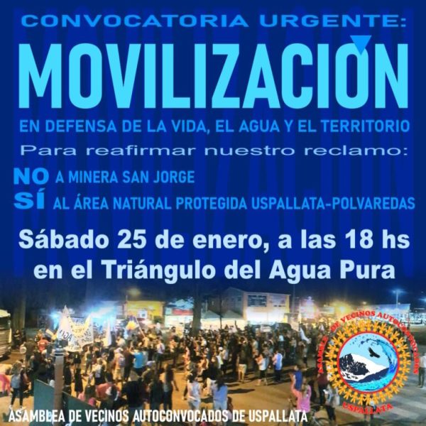 Uspallata se levanta contra la megaminería: “Progreso sí, sacrificio no”