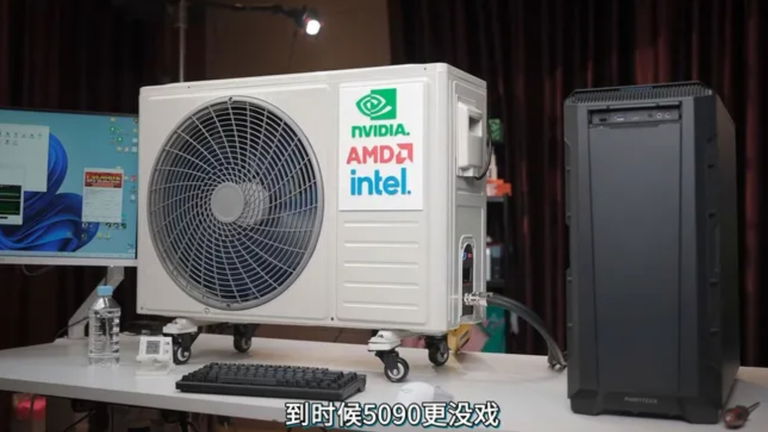 Crean el sistema de refrigeración definitivo para una NVIDIA RTX 4090... Usando un aire acondicionado