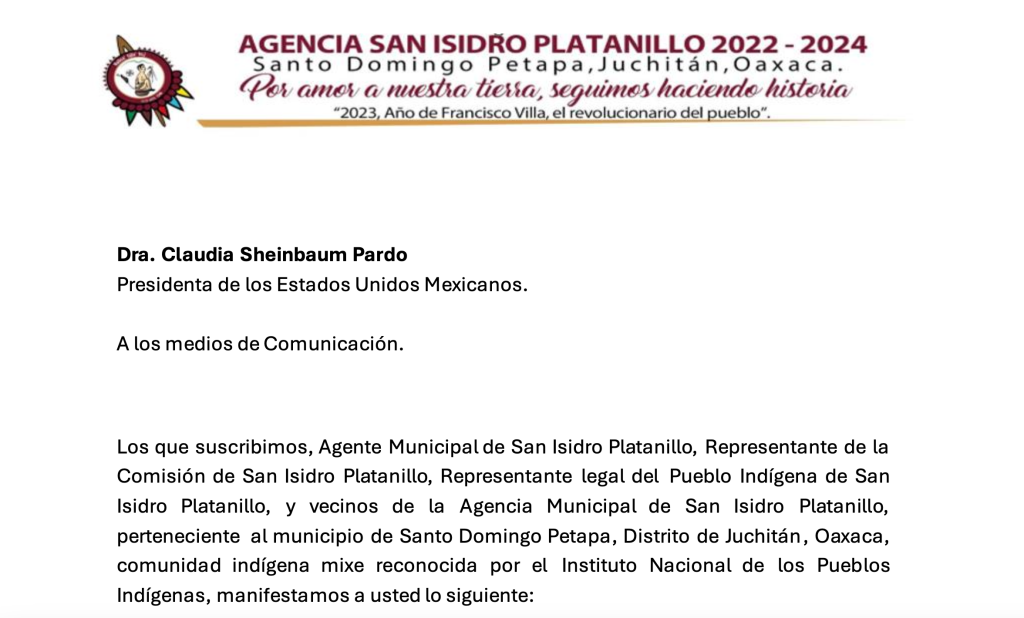 Denuncian que grupo armado tiene incomunicados a habitantes de San Isidro Platanillo