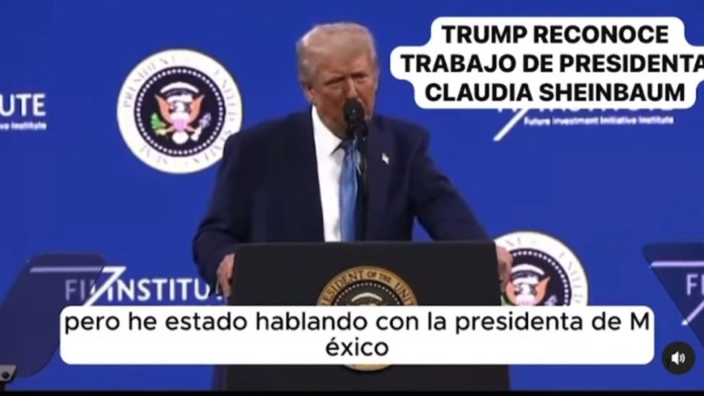 Donald Trump lanza elogios a Sheinbaum y anuncia inversión en campaña publicitaria contra el fentanilo (+video)