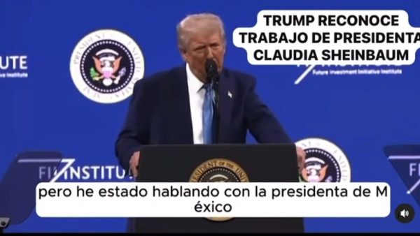 Donald Trump lanza elogios a Sheinbaum y anuncia inversión en campaña publicitaria contra el fentanilo (+video)