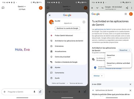 No quiero que nadie lea mis chats con Gemini, así que he cambiado este ajuste para que Google no los use para entrenar su IA