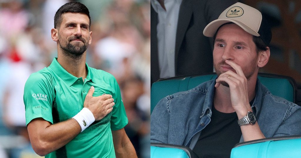 Djokovic 'se chiveó' de jugar frente a Messi