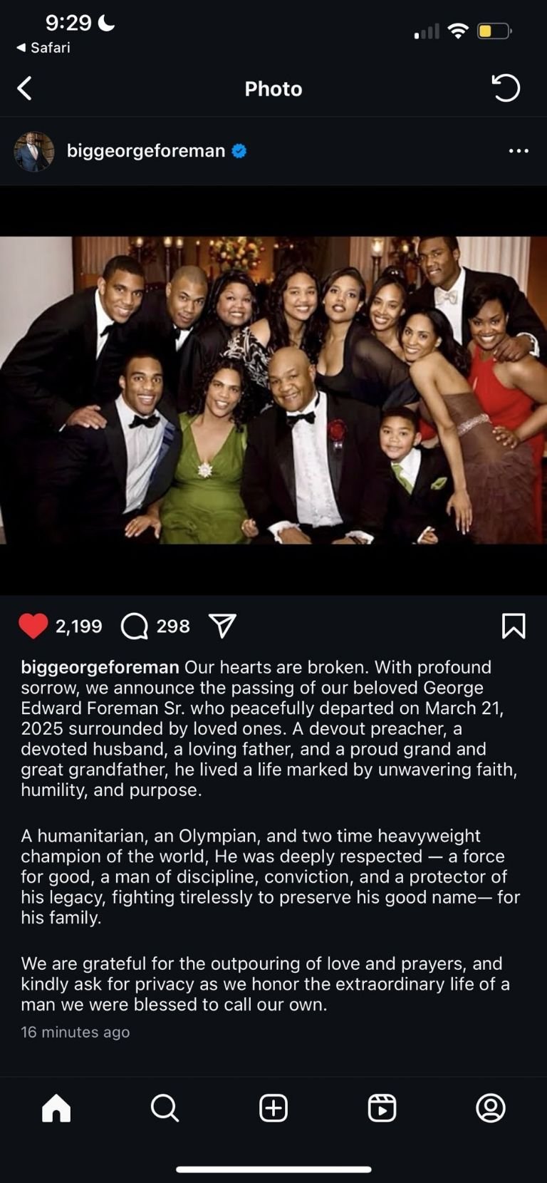 Fallece George Foreman, rival de Muhammad Ali