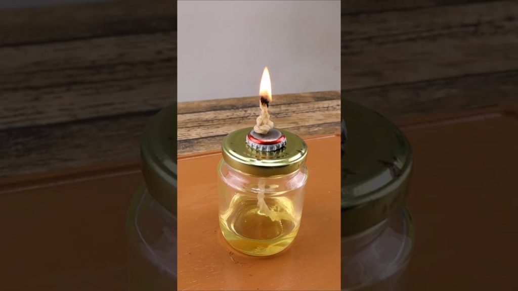 Cómo hacer una lámpara de emergencia con un bote de cristal: ¡Una llama que no se apaga!