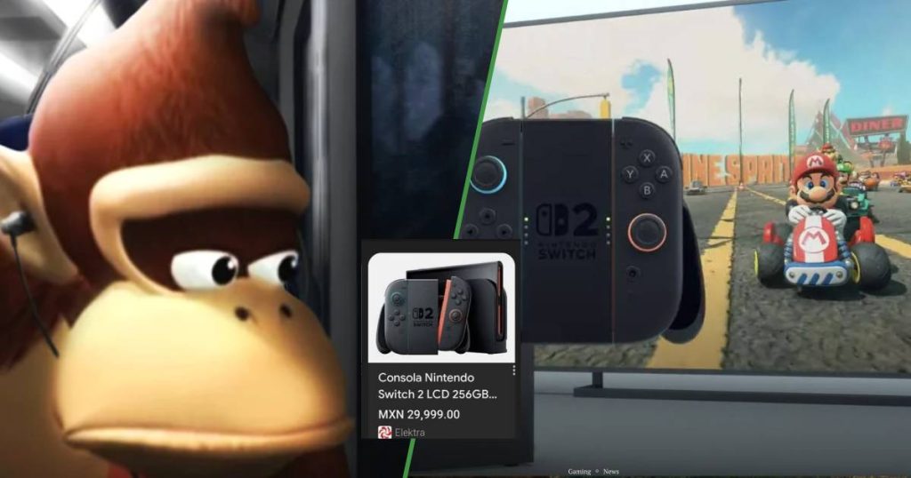 Elektra publica precio falso del recién anunciado Nintendo Switch 2 y lo borra