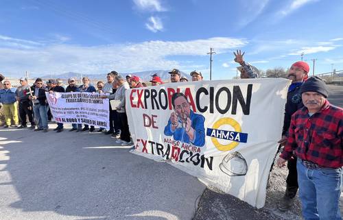 Ex trabajadores de AHMSA reconocen espaldarazo del gobierno federal en su lucha