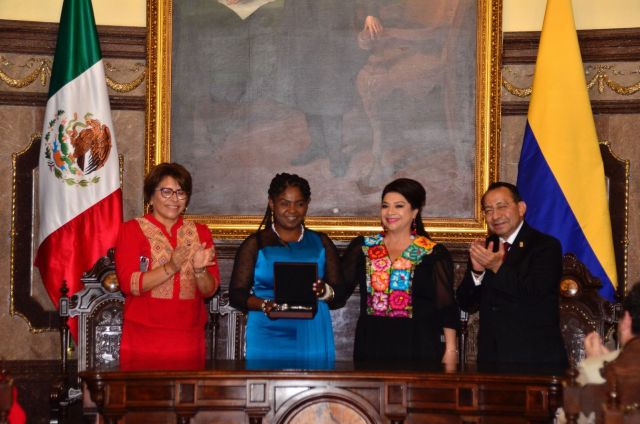 Francia Márquez, vicepresidenta de Colombia, recibe Llaves de la Ciudad de México como huésped distinguida