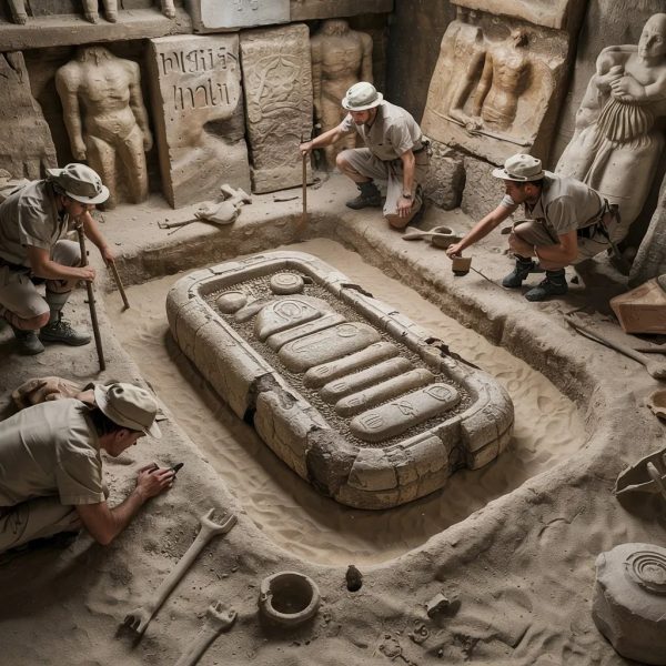 La tumba de 1.200 años produce un objeto sorprendentemente similar a un teléfono celular