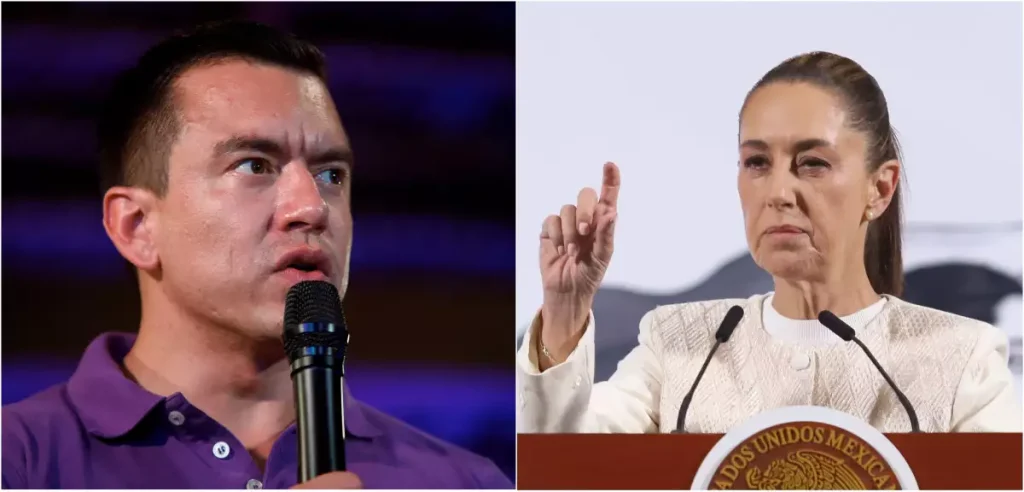 No se reanudarán relaciones diplomáticas con Ecuador mientras Noboa sea presidente: Sheinbaum